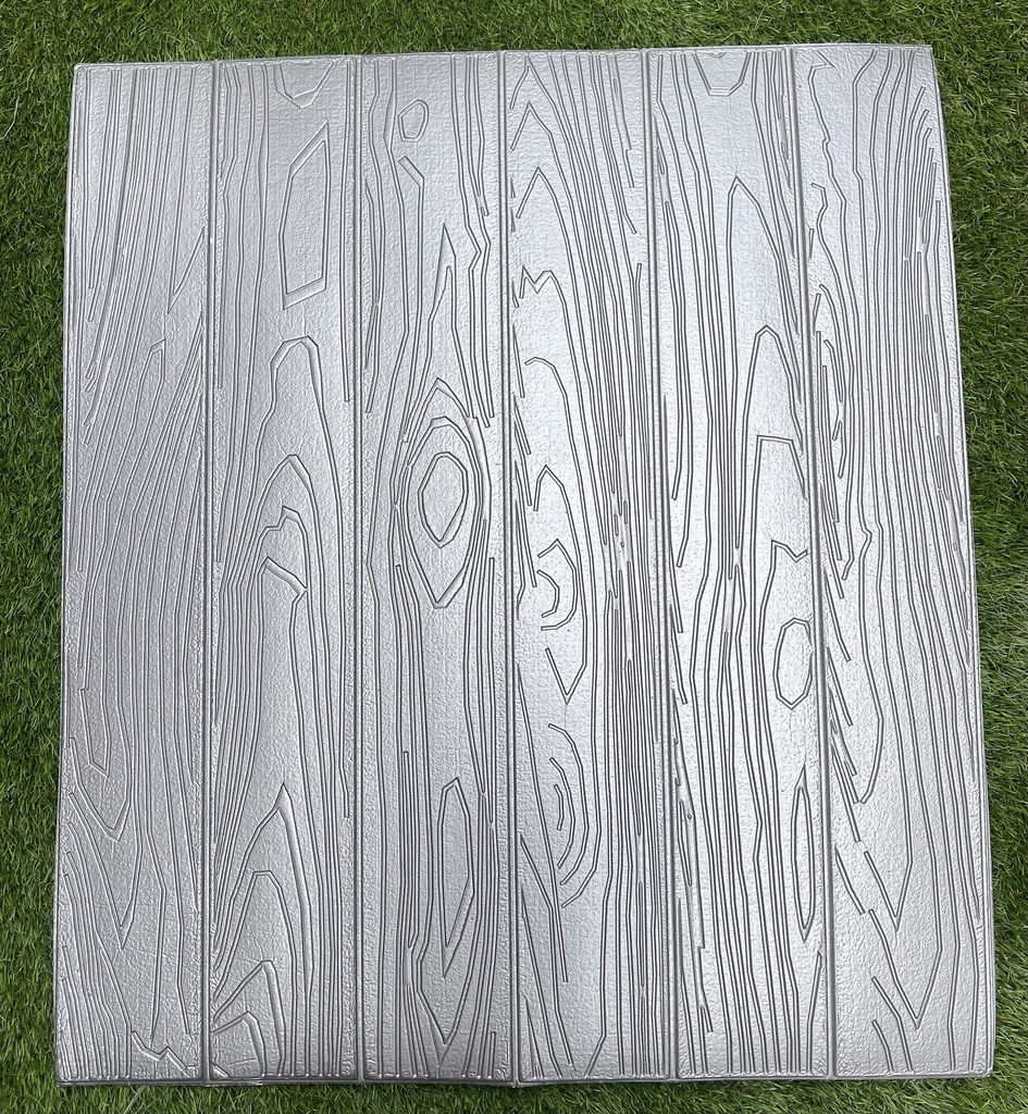 PANEL 3D LISO MADERA PLATA