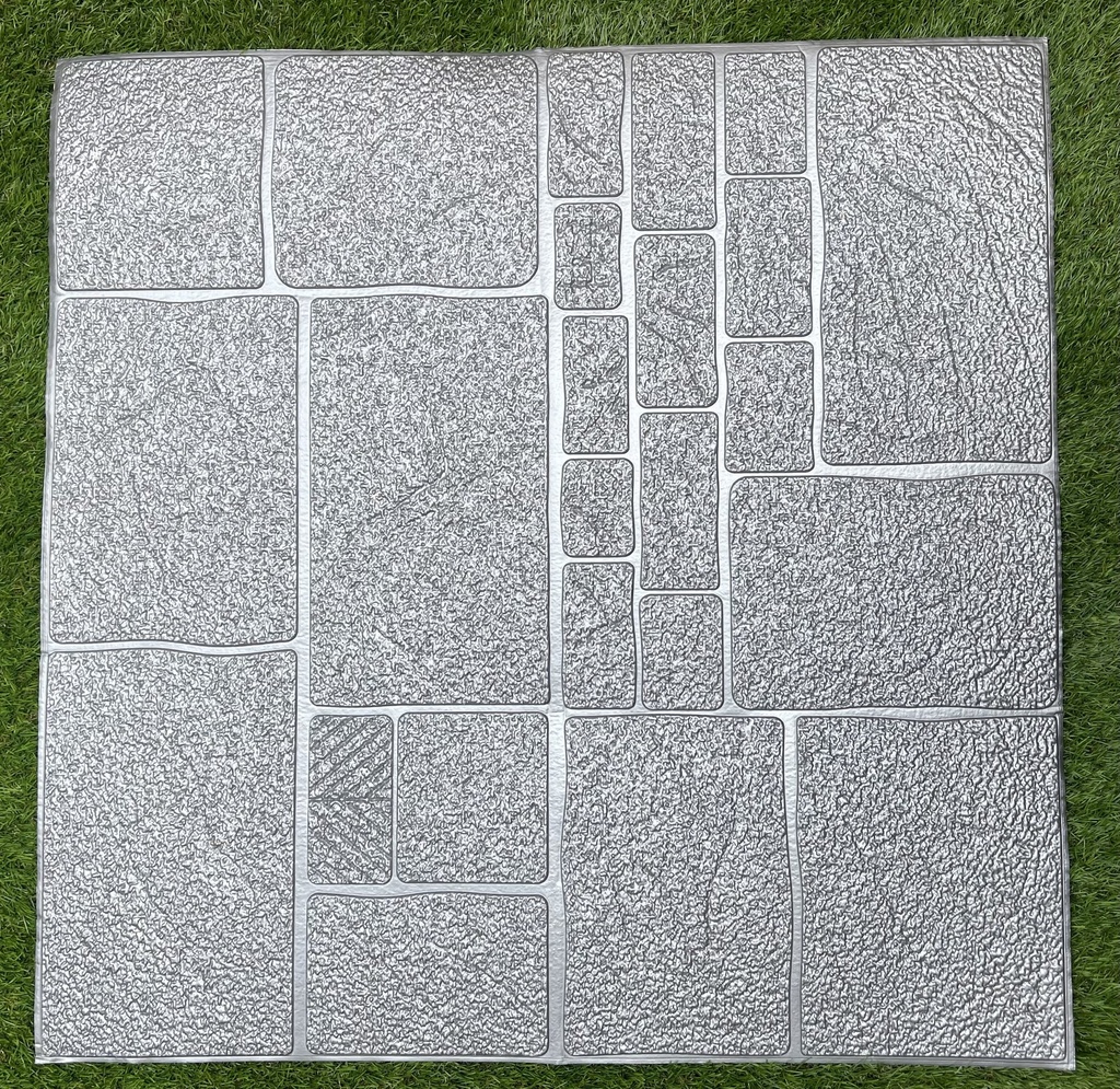 PANEL 3D MOSAICO PLATA