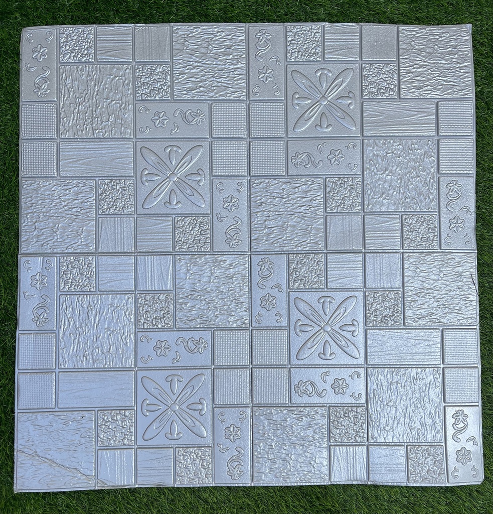 PANEL 3D CUADRO PRIMAVERA PLATEADO