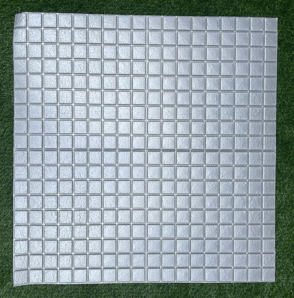 PANEL 3D RUGBY PLATEADO