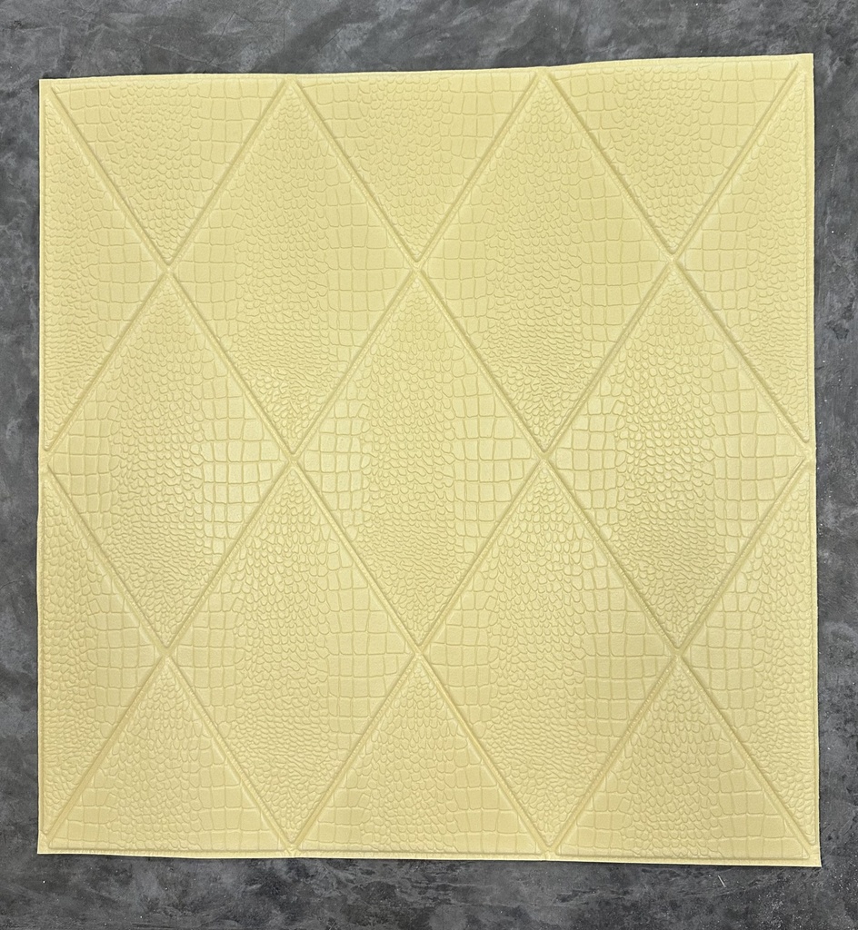 PANEL 3D COCODRILO AMARILLO CLARO 75-005
