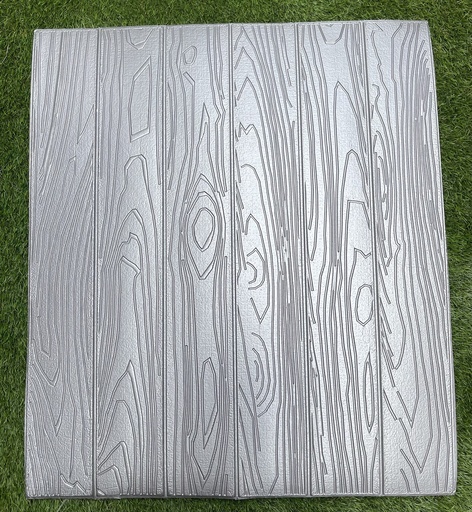 PANEL 3D LISO MADERA PLATA
