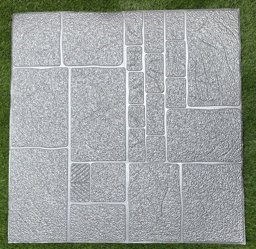 PANEL 3D MOSAICO PLATA