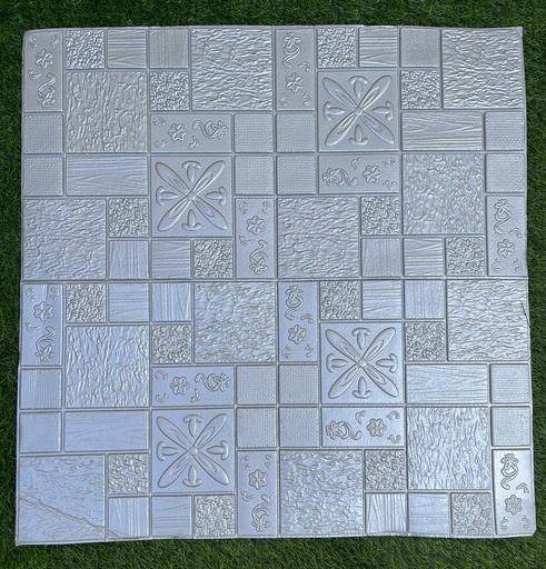 PANEL 3D CUADRO PRIMAVERA PLATEADO