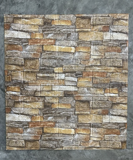 PANEL 3D PIEDRA ROJA ZW-003